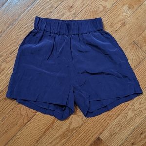 Grana 100% silk shorts, grape color
